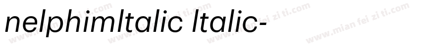 nelphimltalic ltalic字体转换